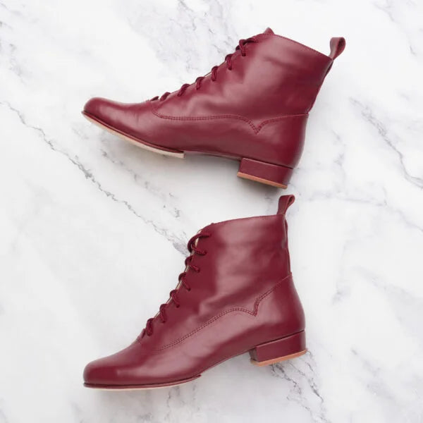 [OPEN YY] / ☆ 25SS BALLET SLOUCHY SHORT BOOTS / BURGUNDY Open Yy Burgundy Ballet Slouchy Short Boots | ModeSens